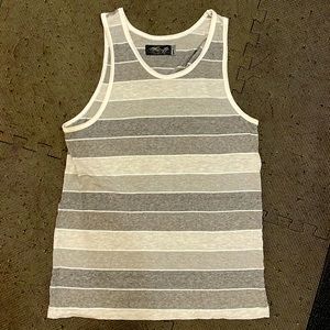 Mens grey striped tank